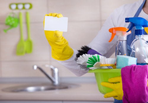 Commercial cleaning team supporting an office building in Westminster