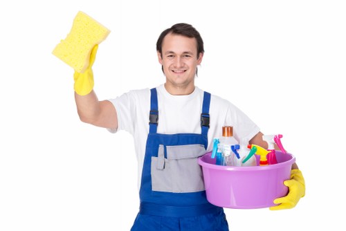 Cleaners Westminster secure payment interface illustration