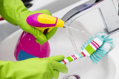 Kitchen deep cleaning in Westminster with detailed surface care