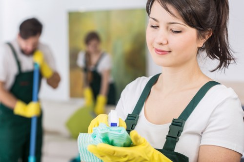 Cleaning service in a modern Westminster office