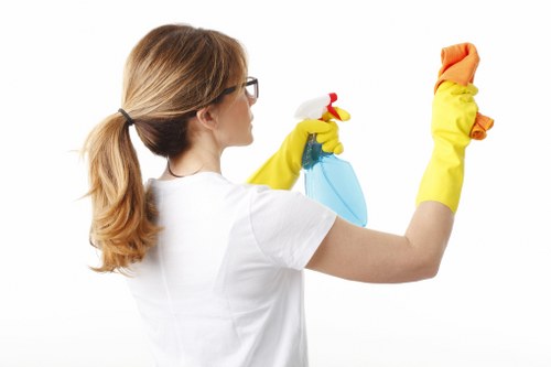 Mid-process service check during a cleaning complaint
