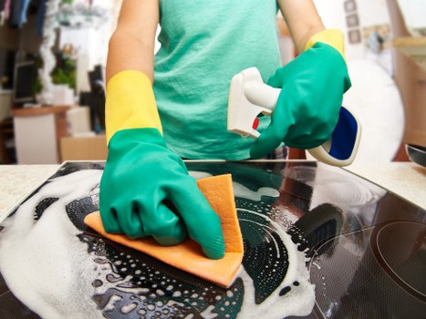 Local Westminster cleaners preparing a property for handover in a central London building